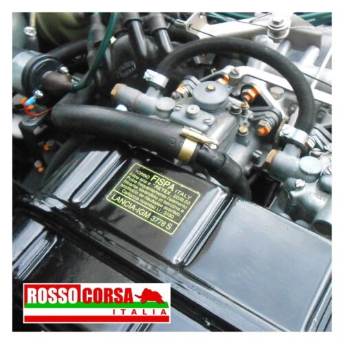 Adesivo Lancia Fulvia Fispa scatola filtro