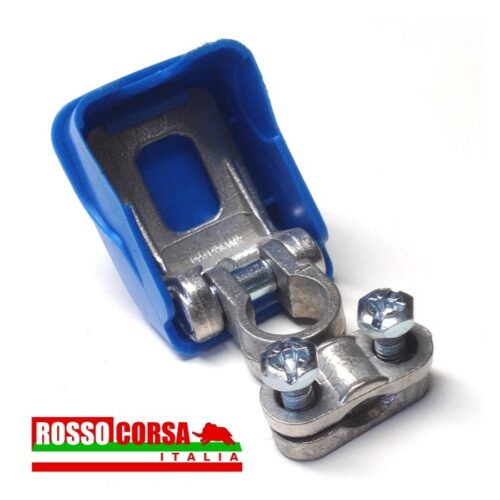 Morsetto batteria sgancio rapido blu
