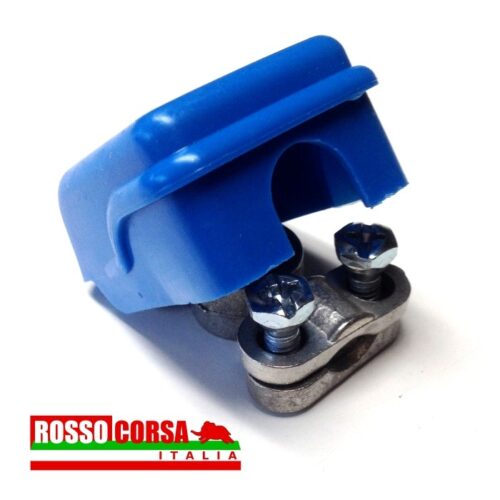Morsetto batteria sgancio rapido blu