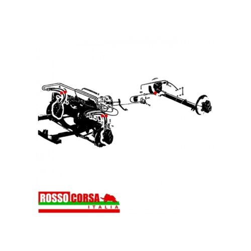 Kit tubi freno gomma Fulvia 2°serie