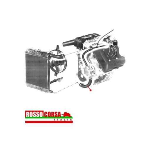 Manicotto inferiore radiatore Fulvia