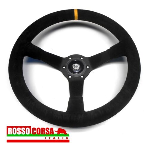 Volante CORSA tre razze pelle scamosciata