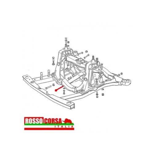 Traversa centrale telaio Fulvia modificata per scarico Gr.4