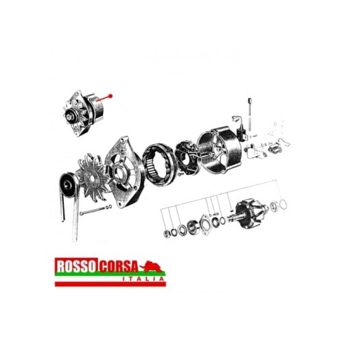 Alternatore Lancia Fulvia 33Ah