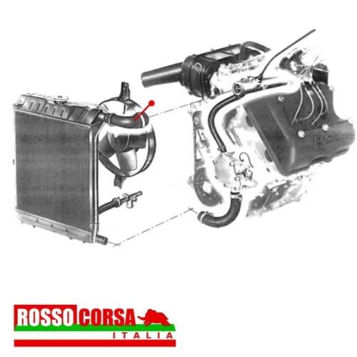 Manicotto superiore radiatore Fulvia