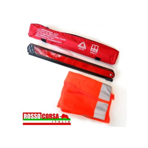 Kit emergenza triangolo e giubbino