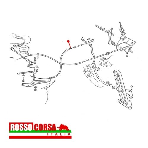 Cavo acceleratore Fulvia 1°serie