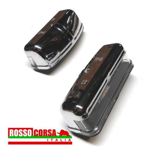 Fanalini luce targa plastica cromati