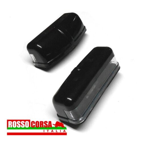 Fanalini luce targa plastica neri