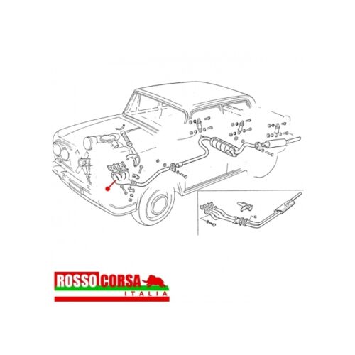 Collettore scarico Fulvia 1.1-1.2