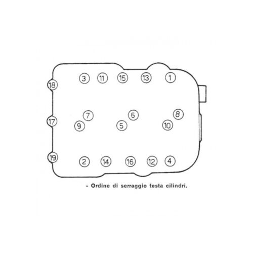 Serie bulloni testata Fulvia CORSA 12.9