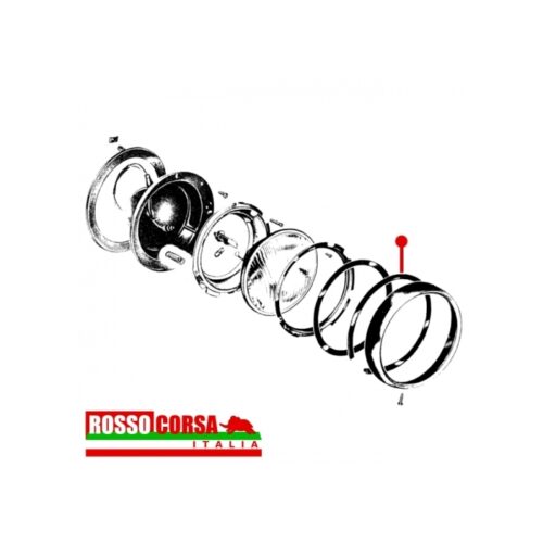 Guarnizione esterna cornice fari anteriori Fulvia Coupè 1°serie