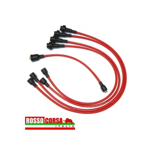 Cavi candele siliconici rossi Fulvia