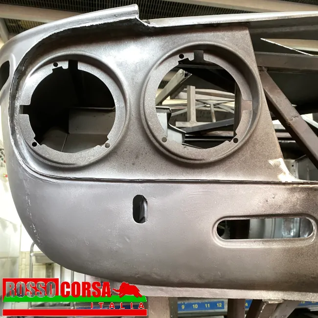 Aluminum brackets for mounting additional lights on Lancia Fulvia Coupè 2nd series