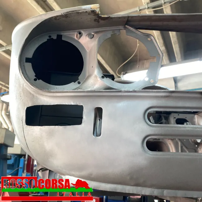 Aluminum brackets for mounting additional lights on Lancia Fulvia Coupè 2nd series