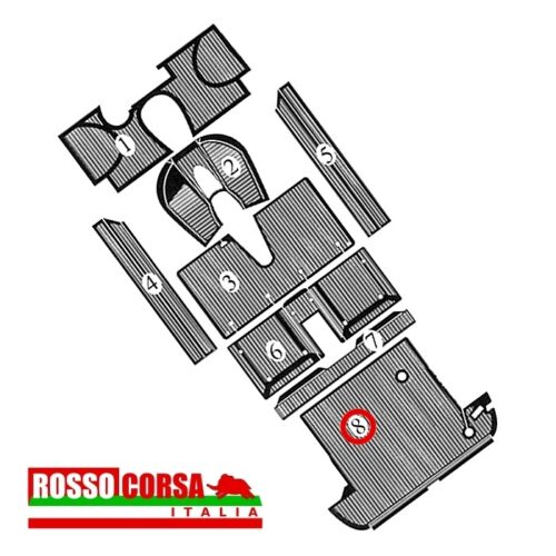 Tappeto gomma pavimento bagagliaio Fulvia Coupè 2°serie (8)