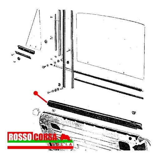 Molure interne porte Fulvia Coupè