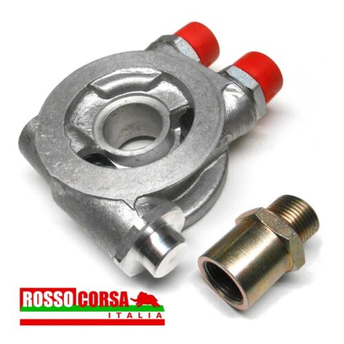 Flangia porta filtro attacco tubi radiatore olio