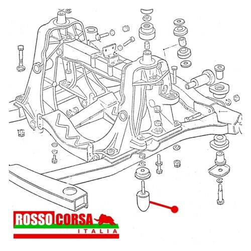 Tampone fine corsa sospensione anteriore Fulvia 1°serie