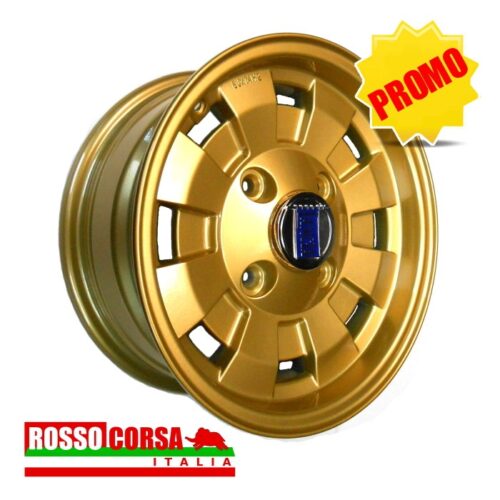 Lancia Fulvia 1°serie cerchio replica Cromodora 6x14 oro