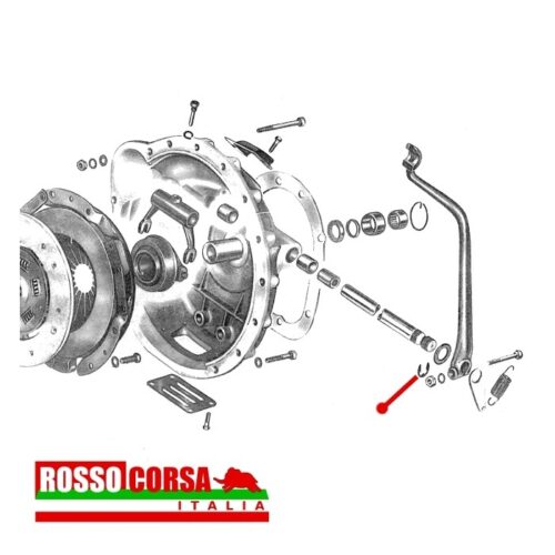 Seger fissaggio leva frizione