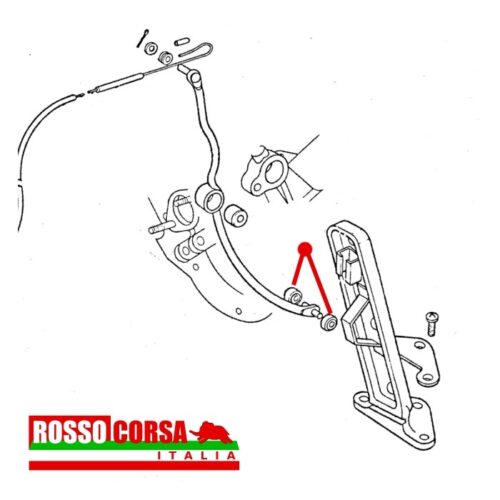 Boccole gomma pedale acceleratore