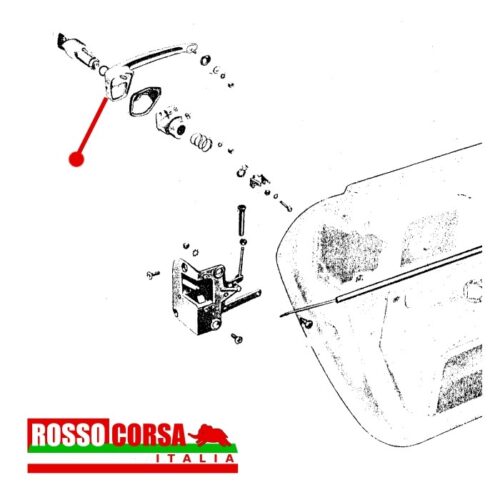 Maniglia esterna porta sinistra Fulvia Coupè