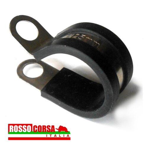 Fermatubo inox gommato ∅25