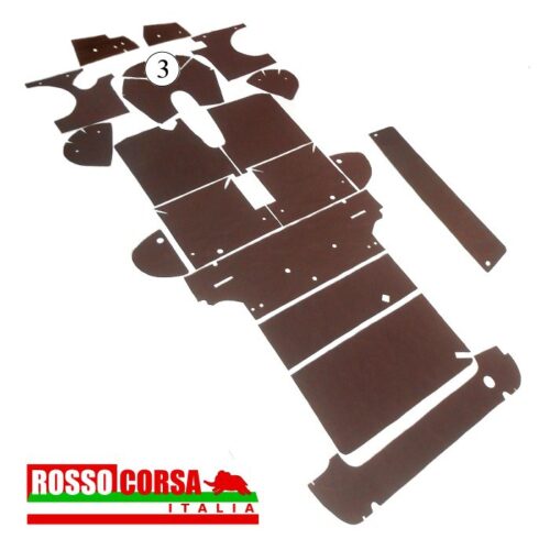 Pannello fonoassorbente leva cambio Fulvia Coupè 2°serie (3)