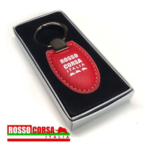 Portachiavi HF pelle rossa
