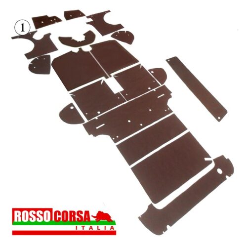 Pannello fonoassorbente paratia vano motore sinistra Fulvia Coupè 1°serie (1)