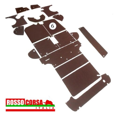 Pannello fonoassorbente pianale anteriore destro Fulvia Coupè 1°serie (6)