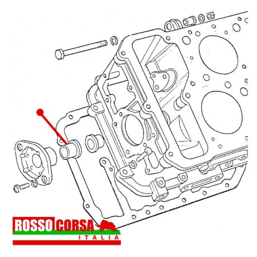 Boccola ingranaggio rinvio catena distribuzione Fulvia
