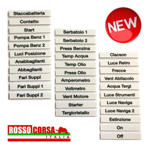 Targhette cruscotto Fulvia