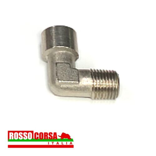 Raccordo benzina a 90° maschio-femmina