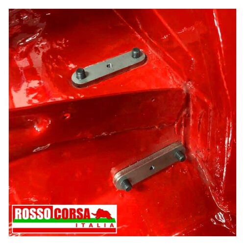 Lancia Fulvia piastrine fissaggio staffe ammortizzatori posteriori