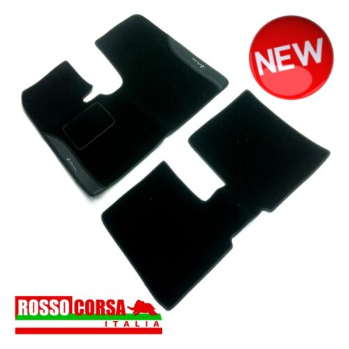 Sovratappeti neri Fulvia Coupè 1°serie – con scritta “Fulvia” laterale – linea lux