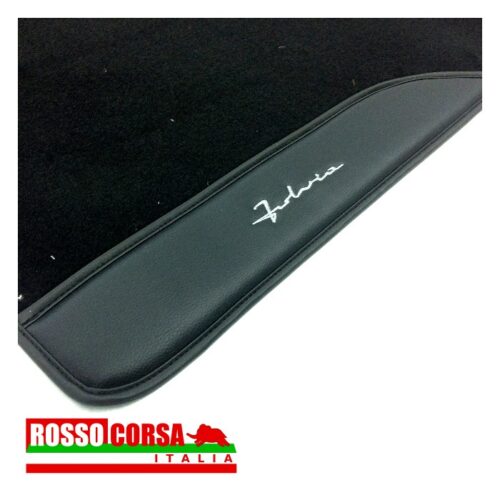 Sovratappeti neri Fulvia Coupè 1°serie – con scritta “Fulvia” laterale – linea lux