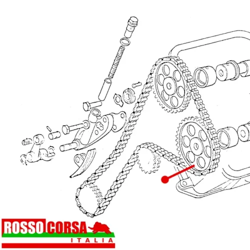 Puleggia asse a camme per Lancia Fulvia 2°serie con foratura per regoalazione della fasatura