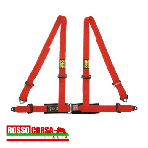 Cintura OMP ROAD 4 punti fissaggio con bulloni