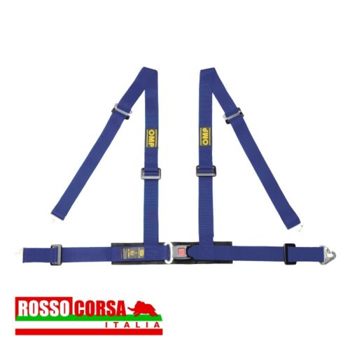 Cintura OMP ROAD 4 punti fissaggio con moschettone