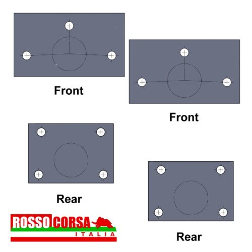 Piastre roll bar OMP