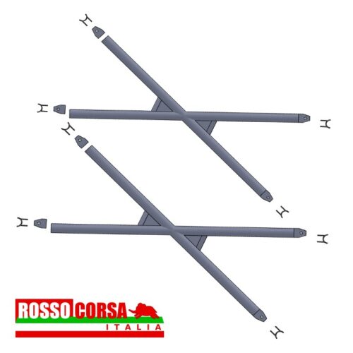 Rinforzi porta roll bar OMP