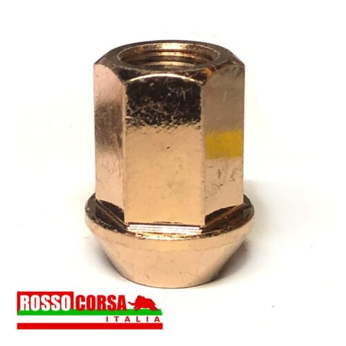 Dado ruota Lancia Fulvia sede conica – acciaio ramato