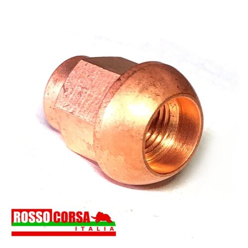 Dado ruota Lancia Fulvia sede sferica– acciaio ramato