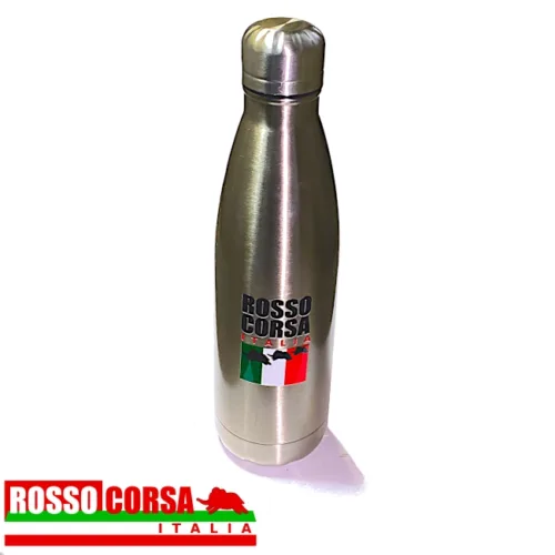 Borraccia termica alluminio. 500ml. Logo Rosso Corsa Italia