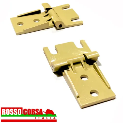 Cerniere dello sportello cassetto portaoggetti per Lancia Fulvia Coupè e Sport. Colore beige