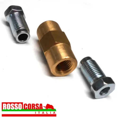 Brake hose connection fitting for Lancia Fulvia 1st series, made of brass