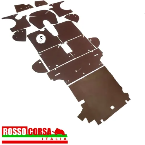 Pannello fonoassorbente pianale anteriore sinistro Lancia Fulvia Sport 2°serie