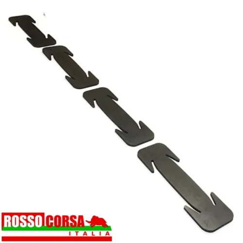 Set di protezioni in gomma per occludere le aperture presenti sul rivestimento anteriore della Lancia Fulvia Coupè 1°serie